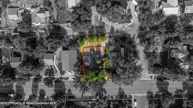 1026 Palmer Ave, Glenwood Springs, CO 81601 - aerial perspective of suburban area featuring property parcel outlined