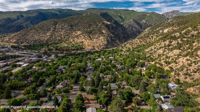 1026 Palmer Ave, Glenwood Springs, CO 81601 - aerial view of property and surrounding area featuring a mountain backdrop