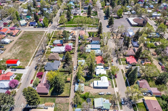 aerial perspective of suburban area