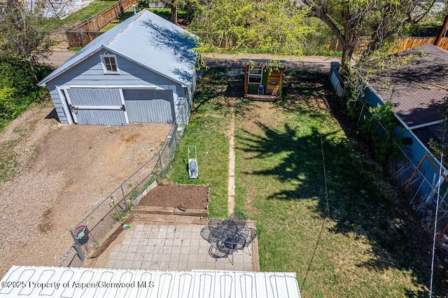view from above of property