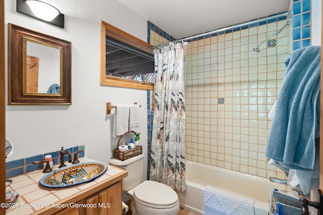 2755 Lower River Rd, Snowmass, CO 81654 - bathroom with shower / tub combo with curtain and vanity
