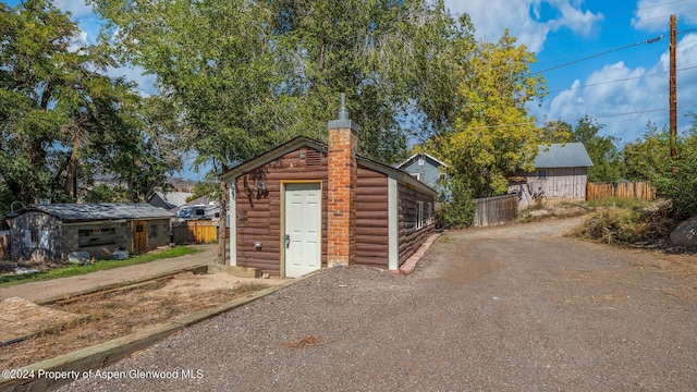 view of outbuilding