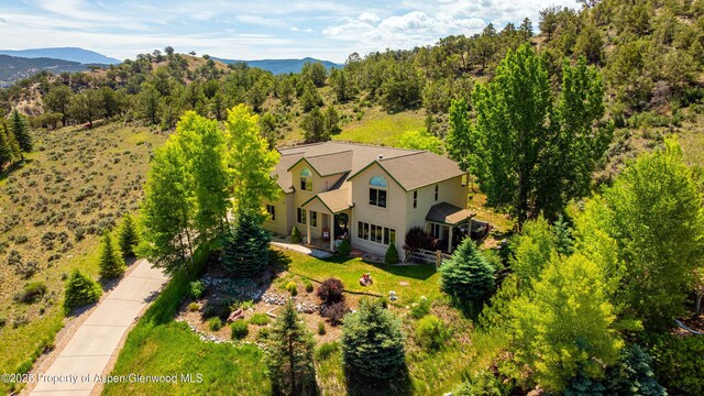 263 Dolores Cir, Glenwood Springs, CO 81601 - aerial view of property and surrounding area with mountains