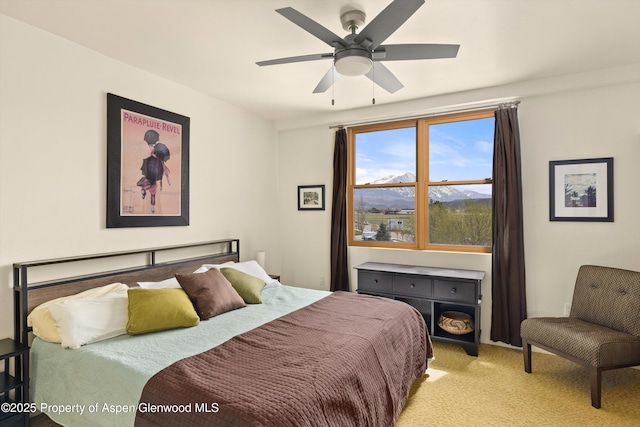 2633 Dolores Way, Carbondale, CO 81623 - bedroom featuring carpet flooring and ceiling fan