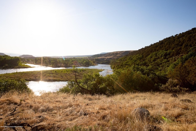 property view of water with a mountain view