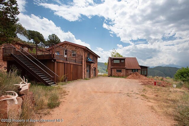 2800 Cedar Dr, Basalt, CO 81621 - view of dirt / gravel driveway with stairs