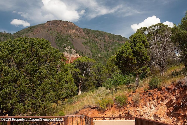 2800 Cedar Dr, Basalt, CO 81621 - view of mountain backdrop featuring a heavily wooded area