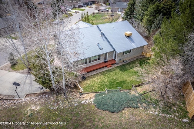 view of subject property