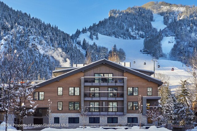 550 S Spring St Unit F8-10, Aspen, CO 81611 - snow covered property featuring a mountain view