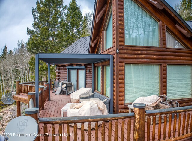 3 Hazel Lake Dr, Cimarron, CO 81220 - view of wooden deck