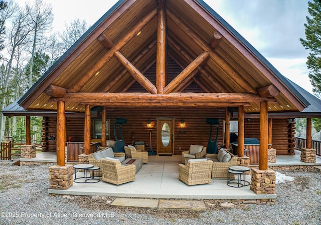 3 Hazel Lake Dr, Cimarron, CO 81220 - view of patio featuring outdoor lounge area