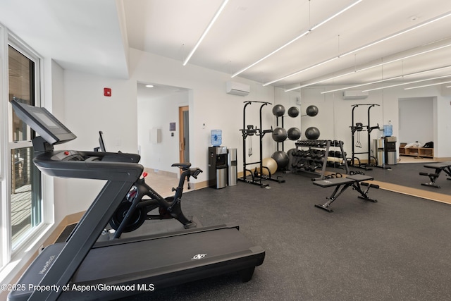 35 Upper Woodbridge Rd Unit 34Cd, Snowmass Village, CO 81615 - exercise room with a wall mounted AC