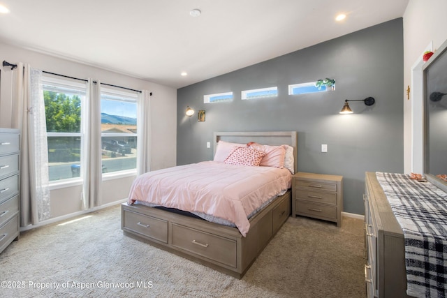 2432 Pioneer Way, Rifle, CO 81650 - bedroom featuring light colored carpet, recessed lighting, and baseboards