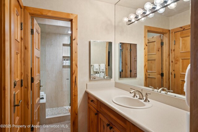 610 S W End St Unit D105, Aspen, CO 81611 - full bathroom with vanity and tiled shower