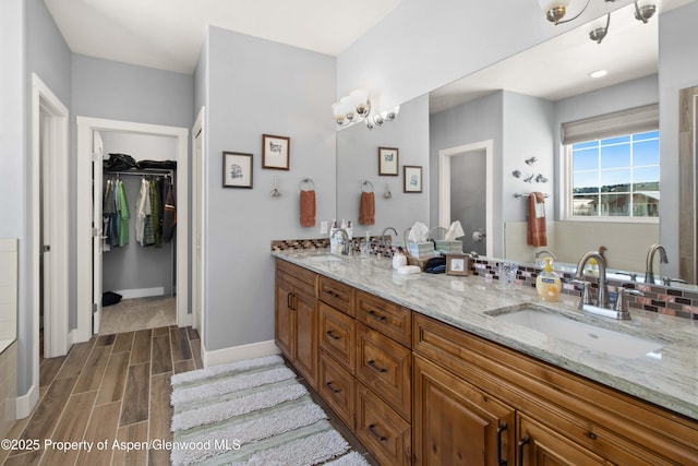 bathroom featuring vanity