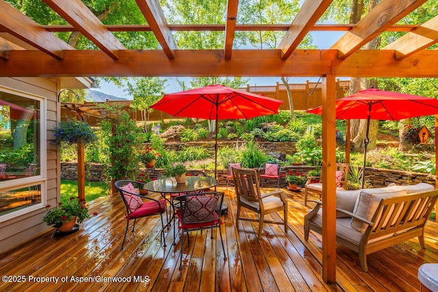 90 River Cv, Basalt, CO 81621 - deck with a pergola and outdoor dining space