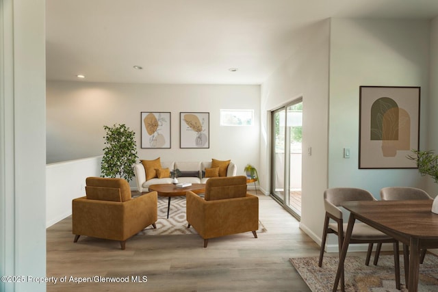 94 Castle Ridge Dr, New Castle, CO 81647 - living room with wood finished floors and recessed lighting