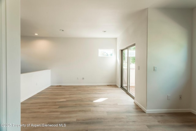 94 Castle Ridge Dr, New Castle, CO 81647 - spare room with light wood-style floors and recessed lighting