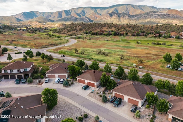 94 Castle Ridge Dr, New Castle, CO 81647 - aerial view of residential area featuring a mountain backdrop