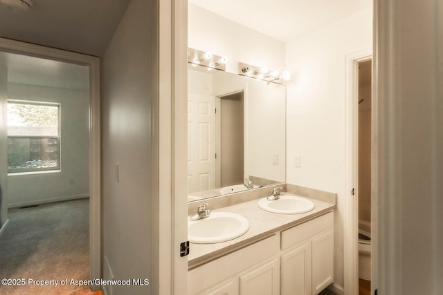 94 Castle Ridge Dr, New Castle, CO 81647 - bathroom featuring double vanity and toilet
