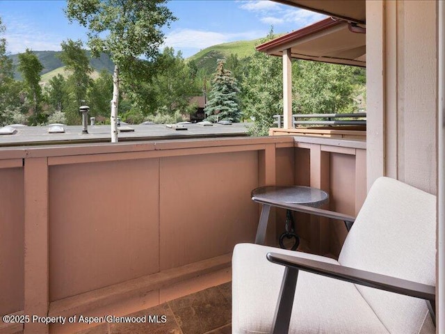 326 Midland Ave Unit 302, Aspen, CO 81611 - balcony featuring a mountain view