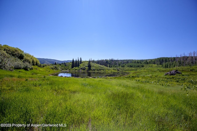 property view of mountains with a water view