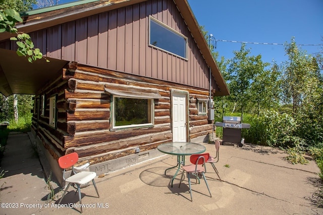 view of patio / terrace with area for grilling