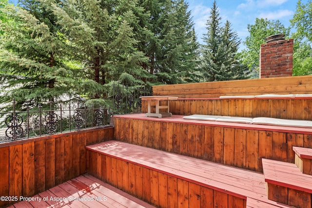 126 W Francis St, Aspen, CO 81611 - view of wooden deck