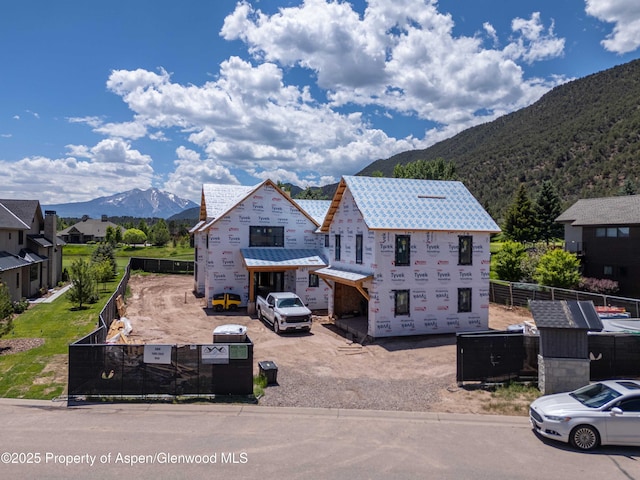 589 Saddleback Rd, Carbondale, CO 81623 - view of front of house featuring a mountain view