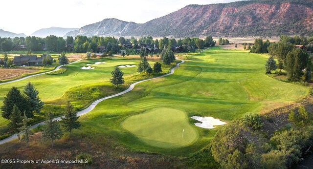 589 Saddleback Rd, Carbondale, CO 81623 - view of home's community featuring a mountain view and golf course view