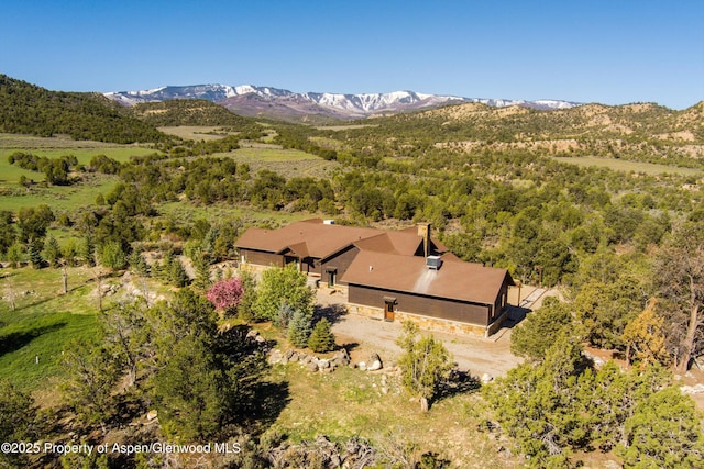 857 Indian Rock Rd, Silt, CO 81652 - aerial view of property and surrounding area with a mountain backdrop