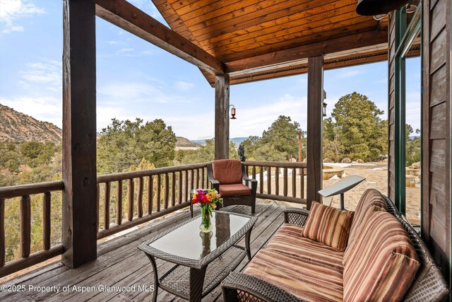 857 Indian Rock Rd, Silt, CO 81652 - deck with a mountain view