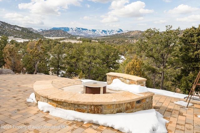 857 Indian Rock Rd, Silt, CO 81652 - view of patio featuring a mountain view