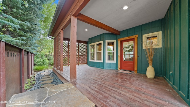 225 Juniper Ct, Basalt, CO 81621 - view of wooden porch