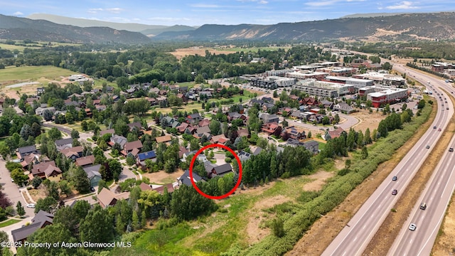 225 Juniper Ct, Basalt, CO 81621 - aerial view of a mountainous background and a highway