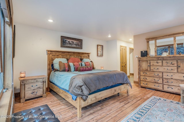 606 Dorais Way, Redstone, CO 81623 - bedroom featuring hardwood / wood-style floors and recessed lighting