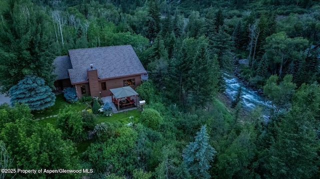606 Dorais Way, Redstone, CO 81623 - view from above of property with a forest