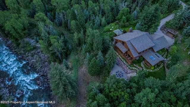 606 Dorais Way, Redstone, CO 81623 - view from above of property with a forest