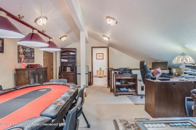 606 Dorais Way, Redstone, CO 81623 - carpeted office space featuring lofted ceiling