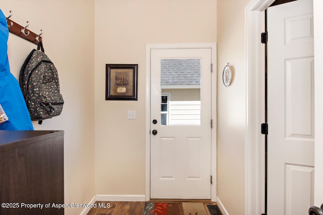 1489 Teeters Ln, Glenwood Springs, CO 81601 - doorway with wood finished floors and baseboards