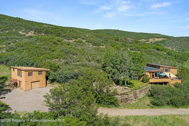 1789 Medicine Bow Rd, Aspen, CO 81611 - aerial view of property and surrounding area with a forest