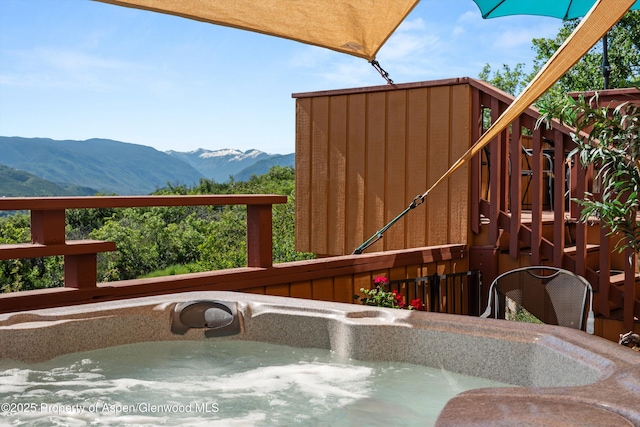 1789 Medicine Bow Rd, Aspen, CO 81611 - deck with a mountain view