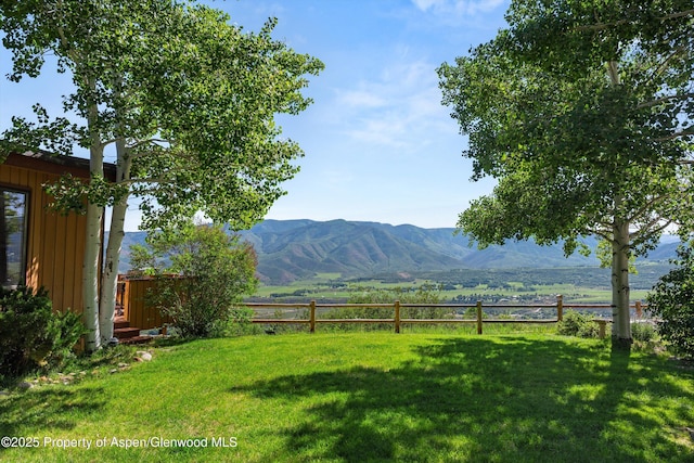 1789 Medicine Bow Rd, Aspen, CO 81611 - view of yard with a mountain view