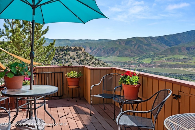 1789 Medicine Bow Rd, Aspen, CO 81611 - deck with a mountain view