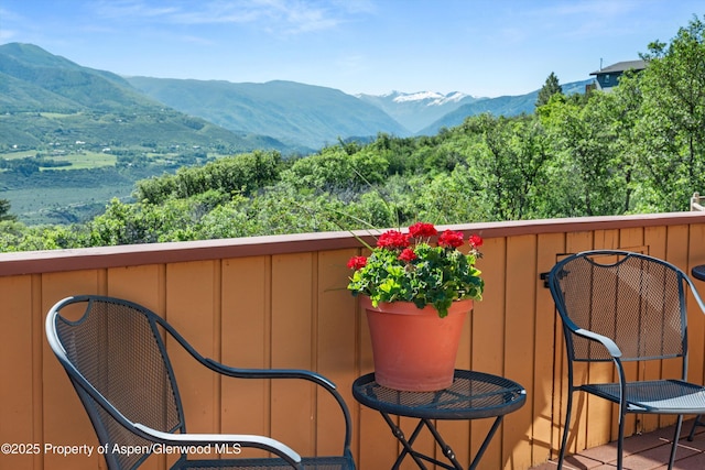 1789 Medicine Bow Rd, Aspen, CO 81611 - balcony featuring a mountain view