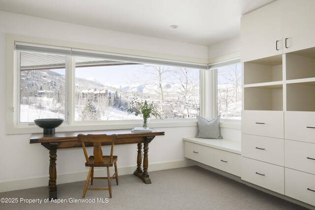 172 Deer Ridge Ln, Snowmass Village, CO 81615 - sitting room with plenty of natural light and baseboards