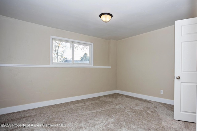 empty room with light carpet