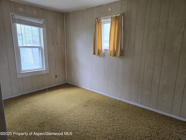 720 Taylor St, Craig, CO 81625 - carpeted empty room with healthy amount of natural light, wood walls, and baseboards