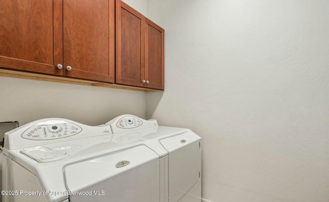 536 Evans Ct, Basalt, CO 81621 - laundry room with cabinet space and washing machine and clothes dryer