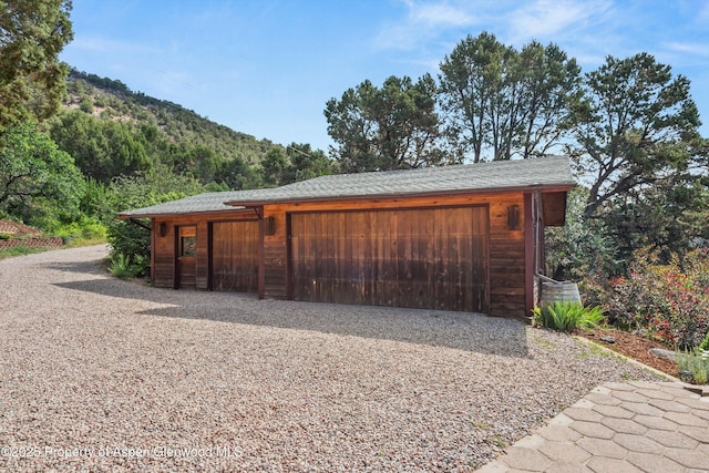679 Pinon Dr, Basalt, CO 81621 - detached garage with a mountain view